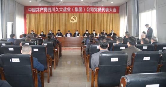 久大集团党委召开党员代表大会选举出席中国共产党自贡市第十三次党员代表大会代表